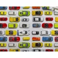 Small multicoloured cars cotton percale