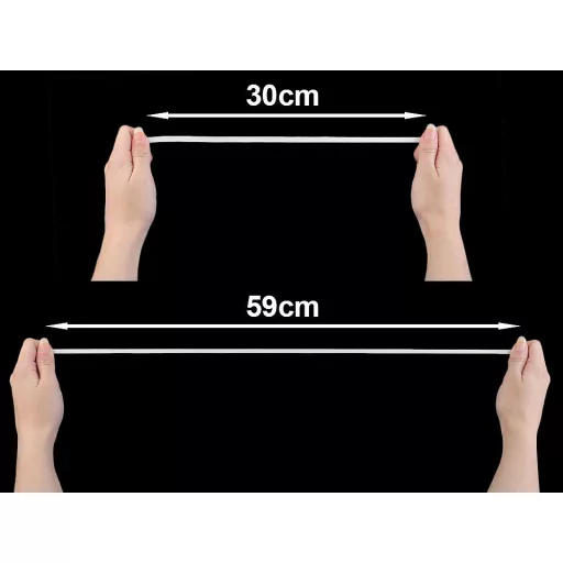 Gumipertli / fehérnemű gumi szélessége 7 mm