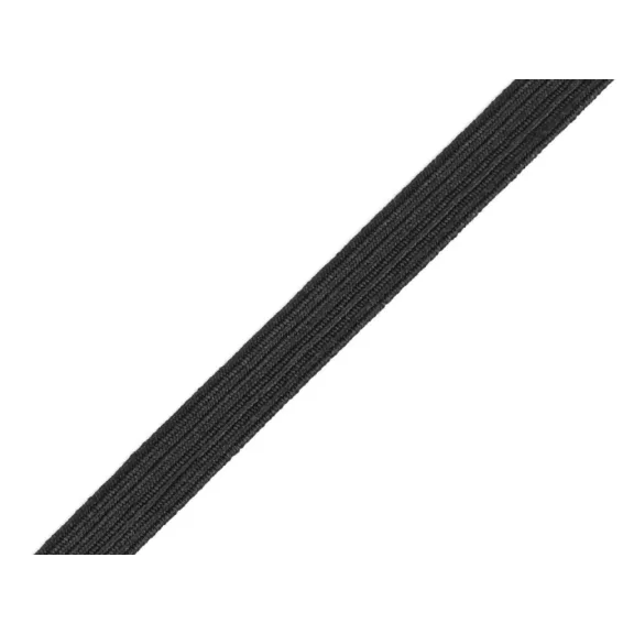 Gumipertli szélessége 8 mm - fekete (600 m-os csomagolás) Gumipertli szélessége 8 mm - fekete (600 m-os csomagolás)