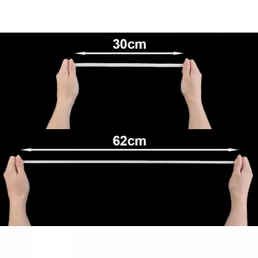 Gumipertli szélessége 8 mm - fekete (600 m-os csomagolás)
