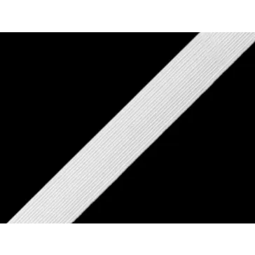   Fehérneműgumi szélessége 12 mm - fehér (600 m-os csomagolás)