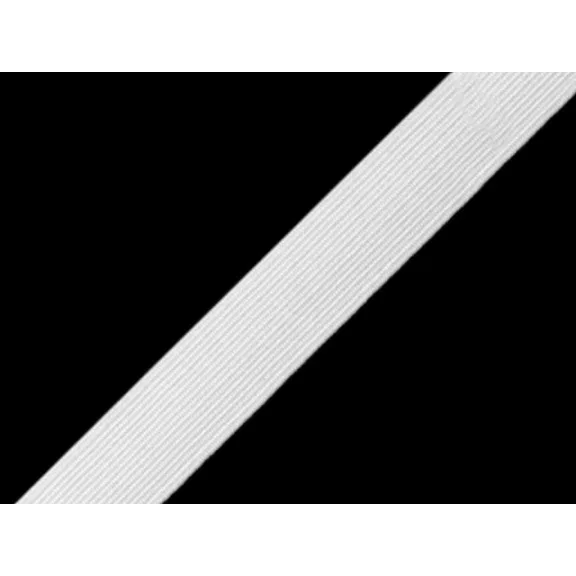 Fehérneműgumi szélessége 12 mm - fehér (600 m-os csomagolás) Fehérneműgumi szélessége 12 mm - fehér (600 m-os csomagolás)