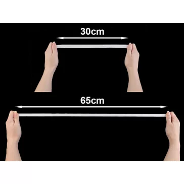   Fehérneműgumi szélessége 14 mm - fehér (400 m-os csomagolás)