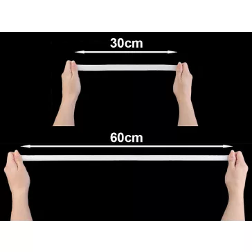   Fehétnemű gumi szélessége 18 mm - fehér (200 m-os csomagolás)