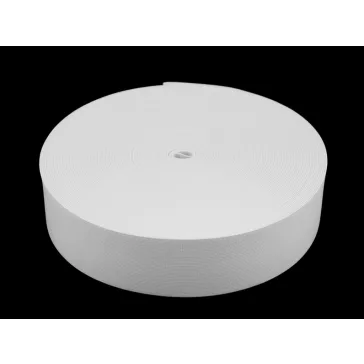   Sima gumi szalag szélesség 50 mm szövött fekete - 2 fekete (50 m-os csomagolás)