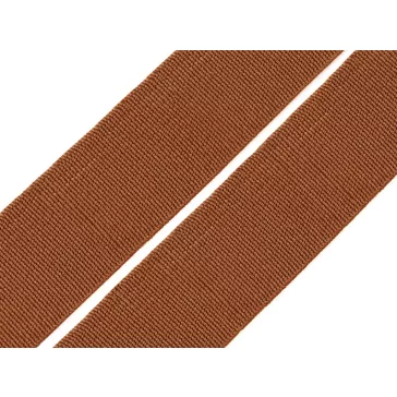   Lapos gumiszalag 20 mm-es szövött szines CSEH TERMÉK - 7906 sötét bézs (25 m-es csomagolás)