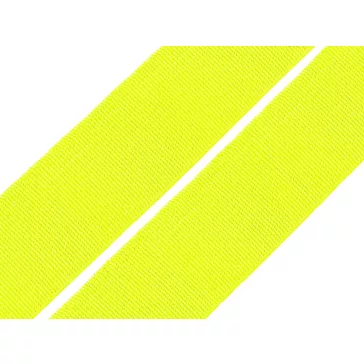   Lapos gumiszalag 20 mm-es szövött szines CSEH TERMÉK - 4206 vakító sárgászöld neon (25 m-es csomagolás)