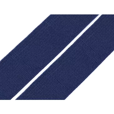   Lapos gumiszalag 20 mm-es szövött szines CSEH TERMÉK - 7704 blue dark (25 m-es csomagolás)