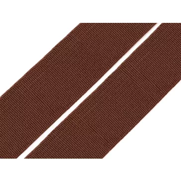   Lapos gumiszalag 20 mm-es szövött szines CSEH TERMÉK - 7904 sötétbarna (25 m-es csomagolás)