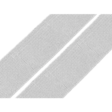   Lapos gumiszalag 20 mm-es szövött szines CSEH TERMÉK - 1006 világosszürke (50 m-os csomagolás)