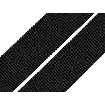   Gumiszalag szövött 30mm-es CSEH TERMÉK - 1 fekete (25 m-es csomagolás)