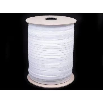   Gumipertli / fehérnemű gumi szélessége 11 mm - fehér (600 m-os csomagolás)