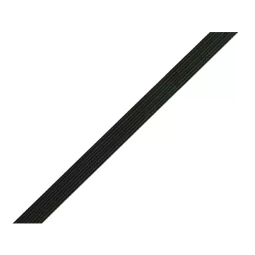   Fehérneműgumi / gumipertli 5mm - fekete (600 m-os csomagolás)