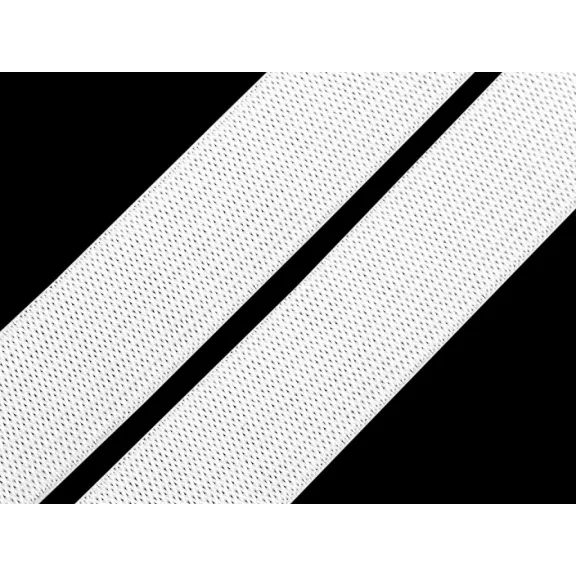 Sima gumi szélessége 20 mm - fehér (75 m-os csomagolás) Sima gumi szélessége 20 mm - fehér (75 m-os csomagolás)