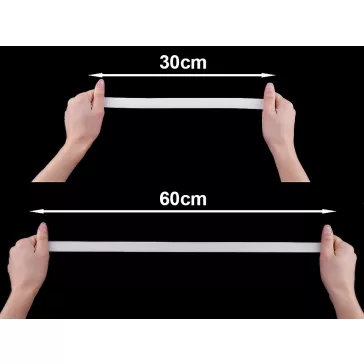 Sima gumi szélessége 20 mm - fehér (75 m-os csomagolás)