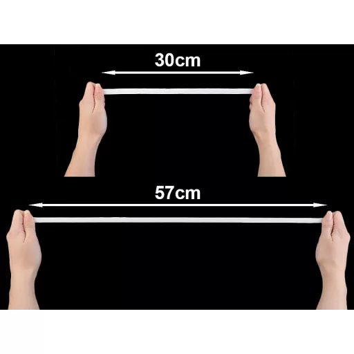 Gumipertli / gumiszalag kártyán szélessége 12 mm
