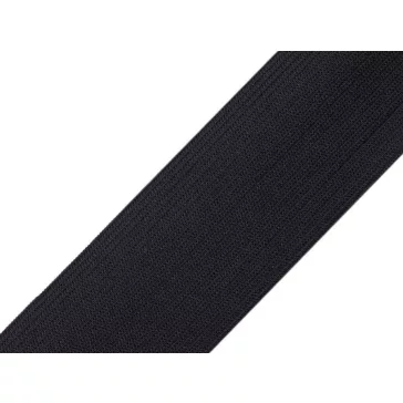   Gumiszalag 40 mm-es szövött - 2 fekete (75 m-os csomagolás)