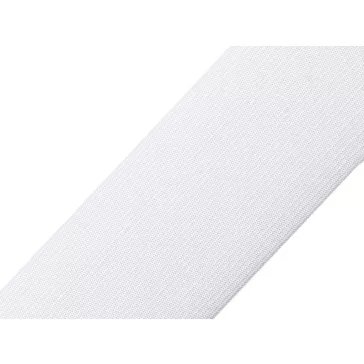   Gumiszalag 60 mm-es szövött - 1 fehér (50 m-os csomagolás)