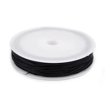   Gumi / gömbölyű gumi  Ø0,8 mm - 1 fekete (30 db-os csomagolás)