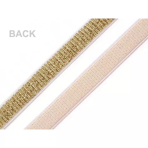 Brokát gumi / vállpántgumi szélessége 10 mm lurexszel