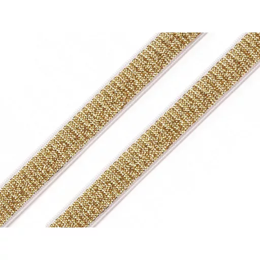 Brokát gumi / vállpántgumi szélessége 10 mm lurexszel