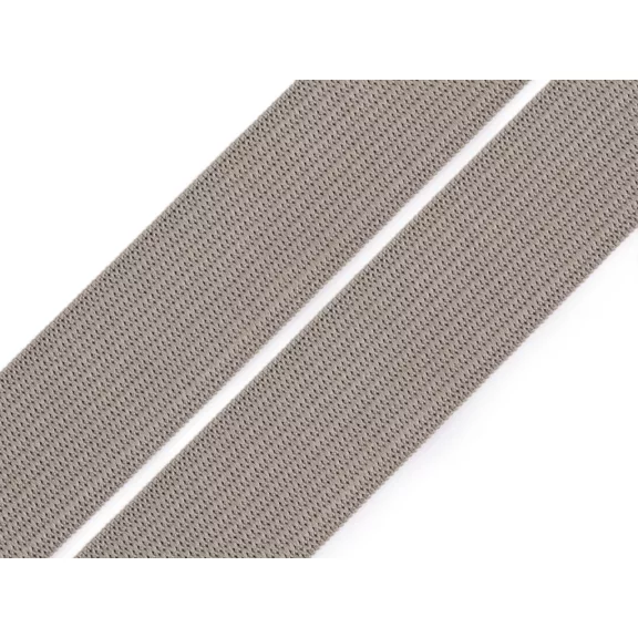 Lapos gumiszalag szélessége 20 mm - 7 szürke Lapos gumiszalag szélessége 20 mm - 7 szürke