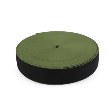 Sima gumi puha szélessége 40 mm - 7 fekete zöld 