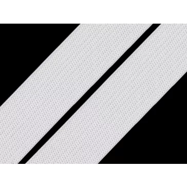   Lapos gumiszalag szélessége 20 mm - 1 fehér (22 m-es csomagolás)