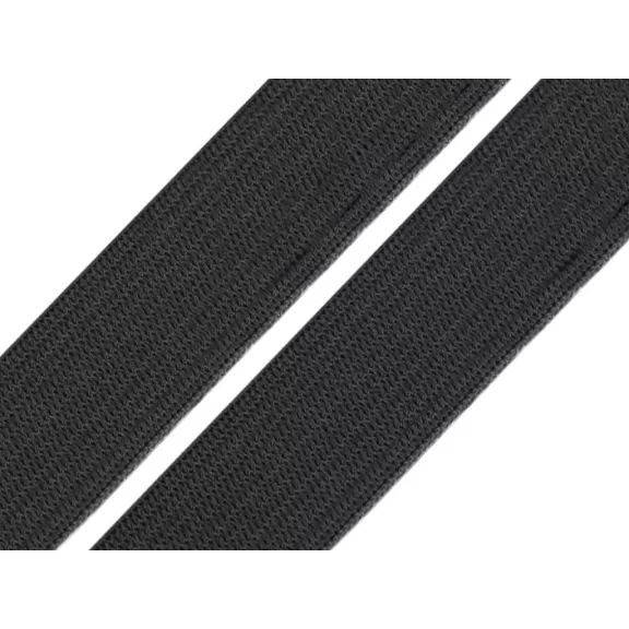 Lapos gumiszalag szélessége 20 mm - 2 fekete (25 m-es csomagolás) Lapos gumiszalag szélessége 20 mm - 2 fekete (25 m-es csomagolás)