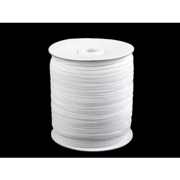   lapos gumi szélessége 4, 5 mm - 1 (4 mm) fehér (5 m-es csomagolás)