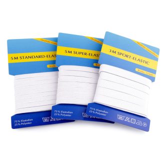 Ruhagumi kártyán szélessége 6; 8; 13 mm készlet