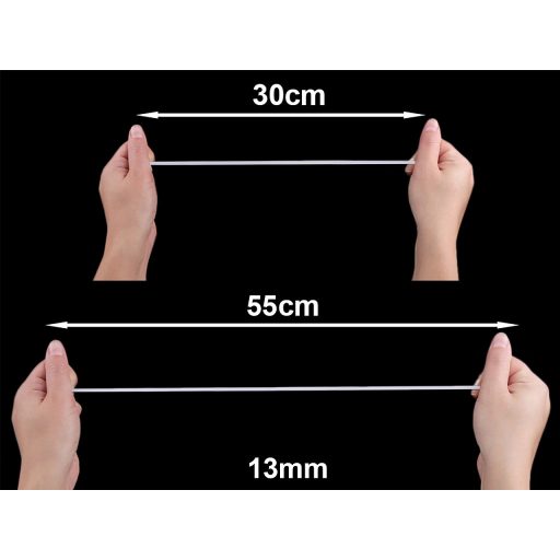 Ruhagumi kártyán szélessége 6; 8; 13 mm készlet