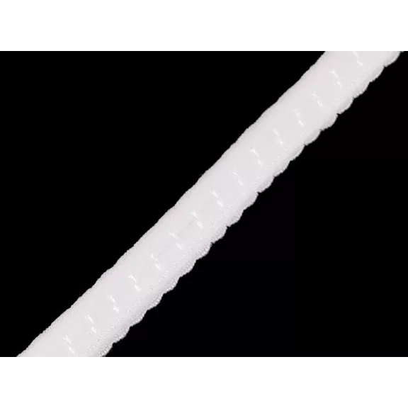 Dísz szegőgumi szélessége 10 mm - 1 fehér (18 m-es csomagolás) Dísz szegőgumi szélessége 10 mm - 1 fehér (18 m-es csomagolás)