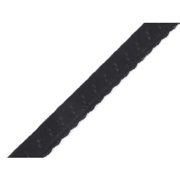   Dísz szegőgumi szélessége 10 mm - 2 fekete (54 m-os csomagolás)