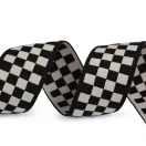 Puha gumi szélessége 40 mm kockamintás - 1 fekete ecrü 650253 650303 650324 