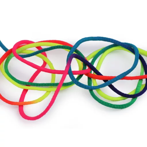 Gömbölyű gumi szivárvány Ø3 mm puha