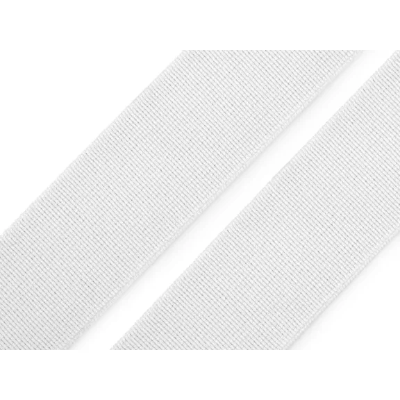 Sima gumi puha szövött szélessége 25 mm - 1 fehér (43,2 m-es csomagolás) Sima gumi puha szövött szélessége 25 mm - 1 fehér (43,2 m-es csomagolás)