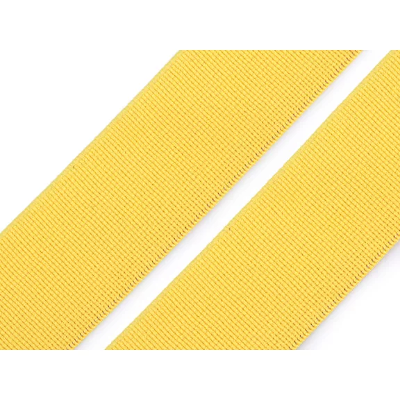Sima gumi puha szövött szélessége 25 mm - 3 sárga (2 m-es csomagolás) Sima gumi puha szövött szélessége 25 mm - 3 sárga (2 m-es csomagolás)