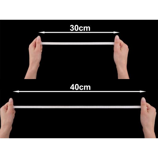 Ruhagumi ripsz mintával / melltartópánt 10 mm