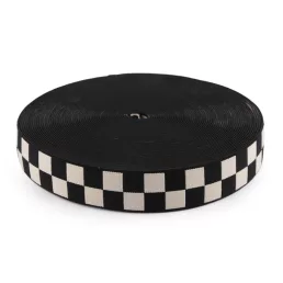 Kockamintás gumi szalag puha 35 mm