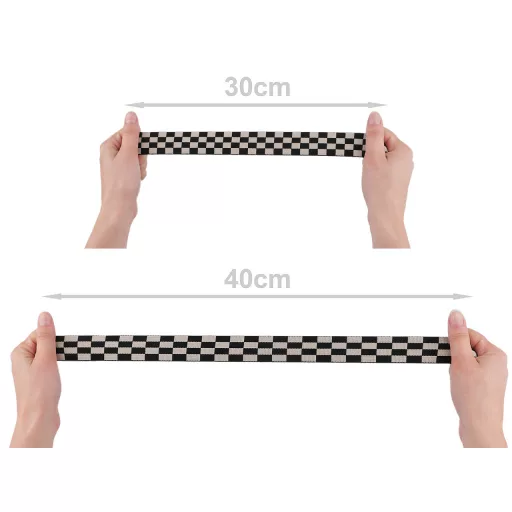 Kockamintás gumi szalag puha 30 mm