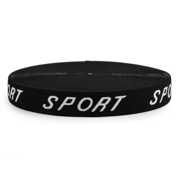   Puha ruhagumi szélesség 30 mm sport - fekete (60 m-os csomagolás)