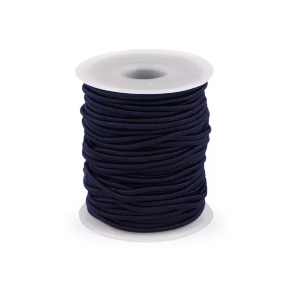 Gömbölyű gumi Ø2 mm - 8 blue dark (25 m-es csomagolás) Gömbölyű gumi Ø2 mm - 8 blue dark (25 m-es csomagolás)