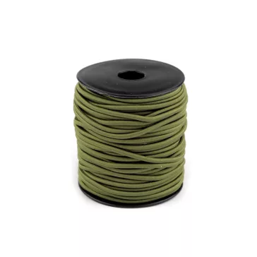 Gömbölyű gumi Ø3 mm - 14 khaki (25 m-os csomagolás)