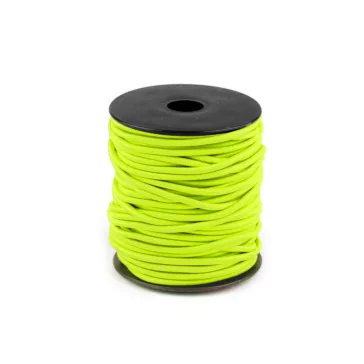   Gömbölyű gumi Ø3 mm - 15 vakító sárgászöld neon (25 m-os csomagolás)
