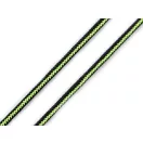 Gömbölyű gumi Ø2,5 mm cipzárra hasonlító - 1 neon zöld fekete (25 m-es csomagolás)