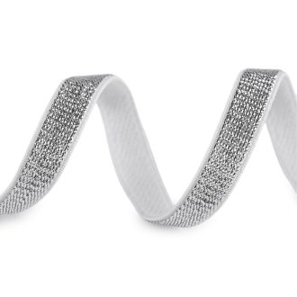 Brokát gumi / vállpánt szélessége 10 mm lurexszel