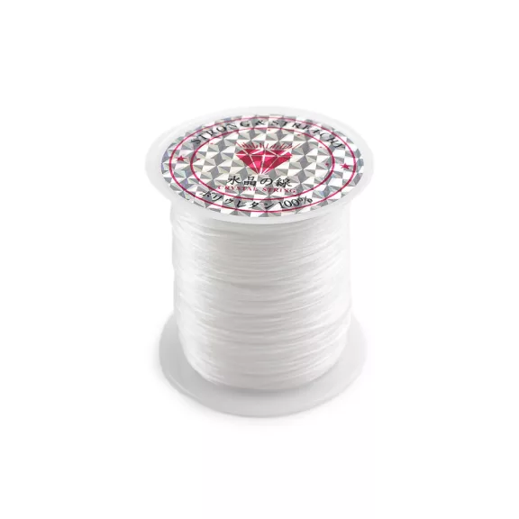 Lapos gumiszalag 1 mm széles gumizsinór - fehér (1 db-os csomagolás) Lapos gumiszalag 1 mm széles gumizsinór - fehér (1 db-os csomagolás)