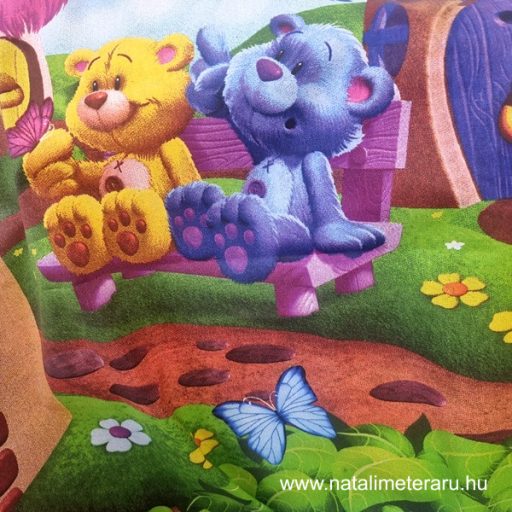 Prémium pamutvászon panelek mese macik