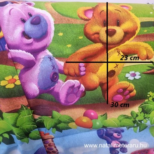 Prémium pamutvászon panelek mese macik